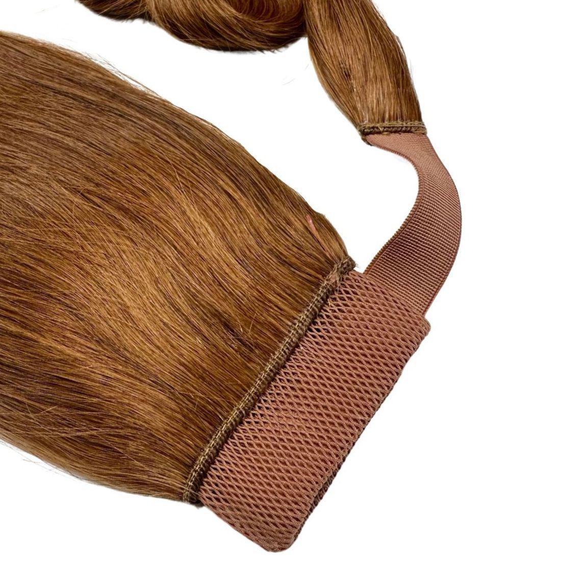 Auburn 20" Wrap-Around Ponytail Extension – 100% Human Hair