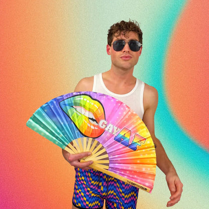 Gay AF UV-Reactive Fan