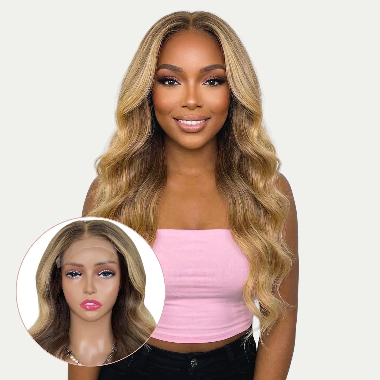 Aubrey Glueless 5x5 HD Lace Closure Wig – Colored 100% Human Hair