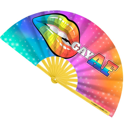 Gay AF UV-Reactive Fan