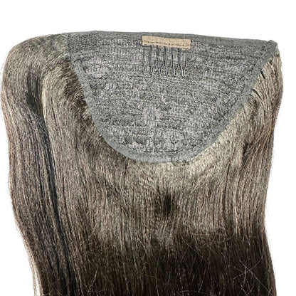 Yaki Straight Wrap-Around Ponytail Extension – 100% Human Hair