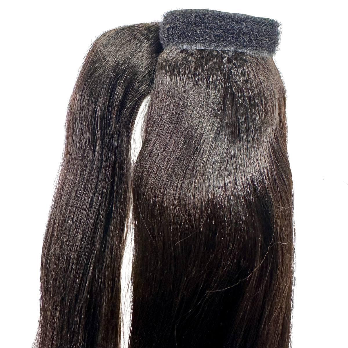 Yaki Straight Wrap-Around Ponytail Extension – 100% Human Hair