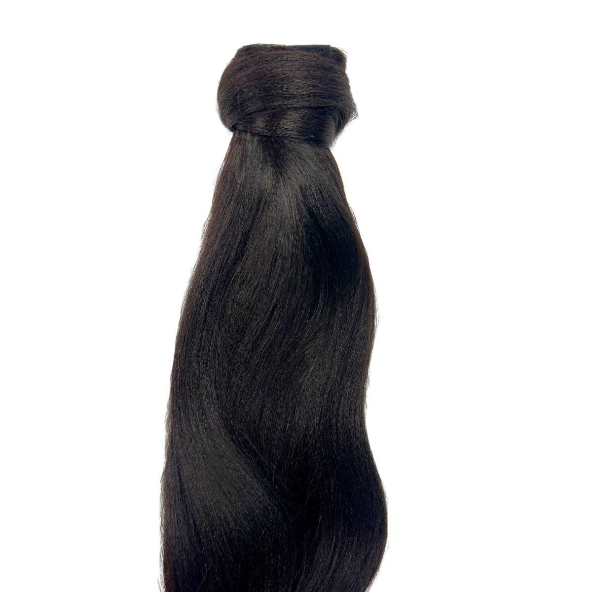 Yaki Straight Wrap-Around Ponytail Extension – 100% Human Hair