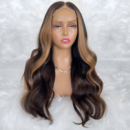 Zaria Glueless 5x5 HD Lace Closure Wig – Colored 100% Human Hair