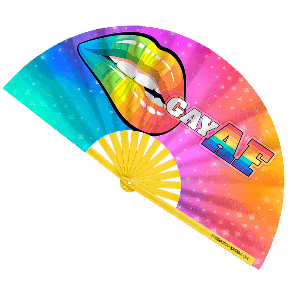 Gay AF UV-Reactive Fan